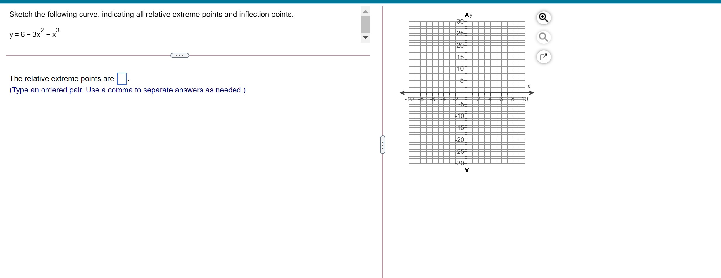 f\" at the relative extreme point is , the graph is E