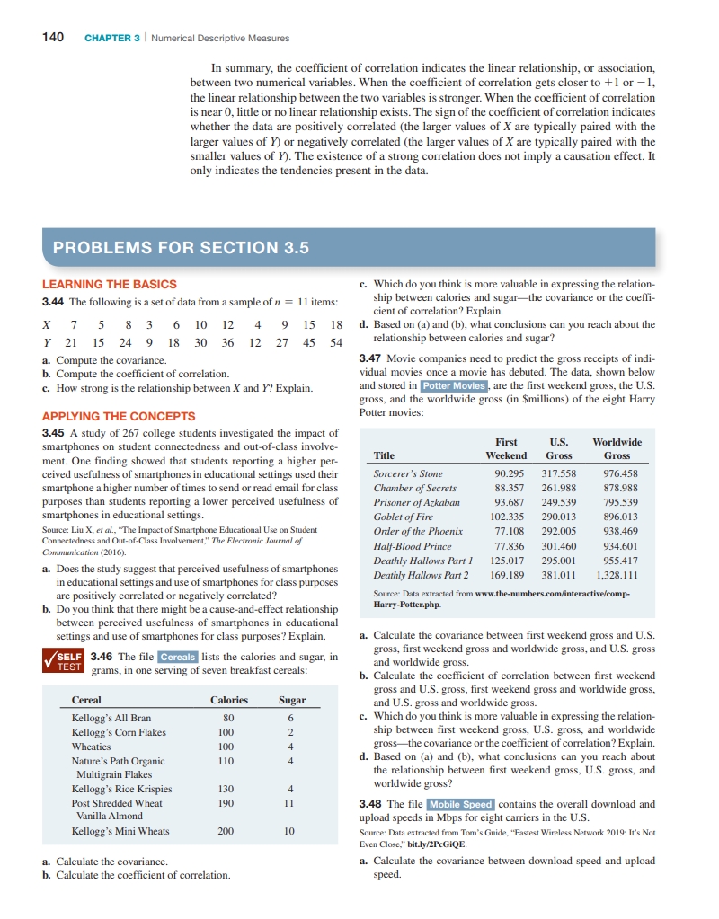 Can you help me with problem 3.44? 140 CHAPTER 3 | Numerical