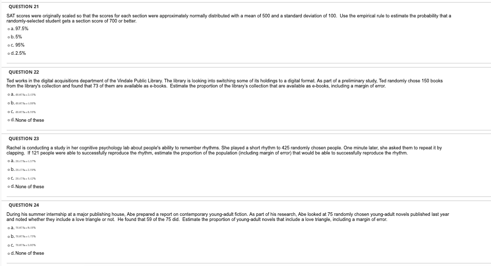 QUESTION 2 their career? The frequency table below shows the intended careers