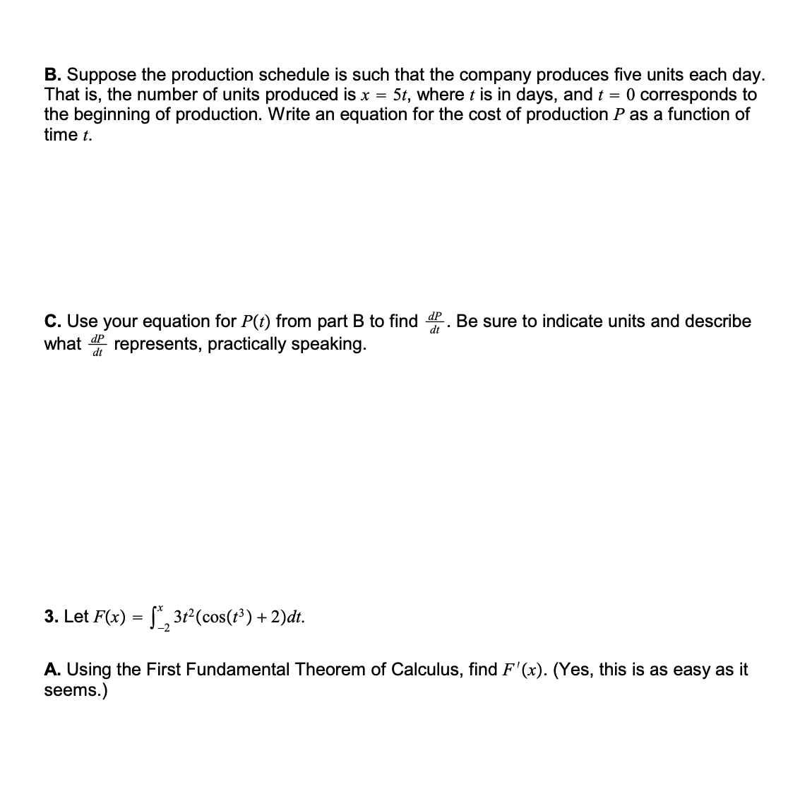 commodity is given by P(x) = 1000 + J. MC(s) ds, where