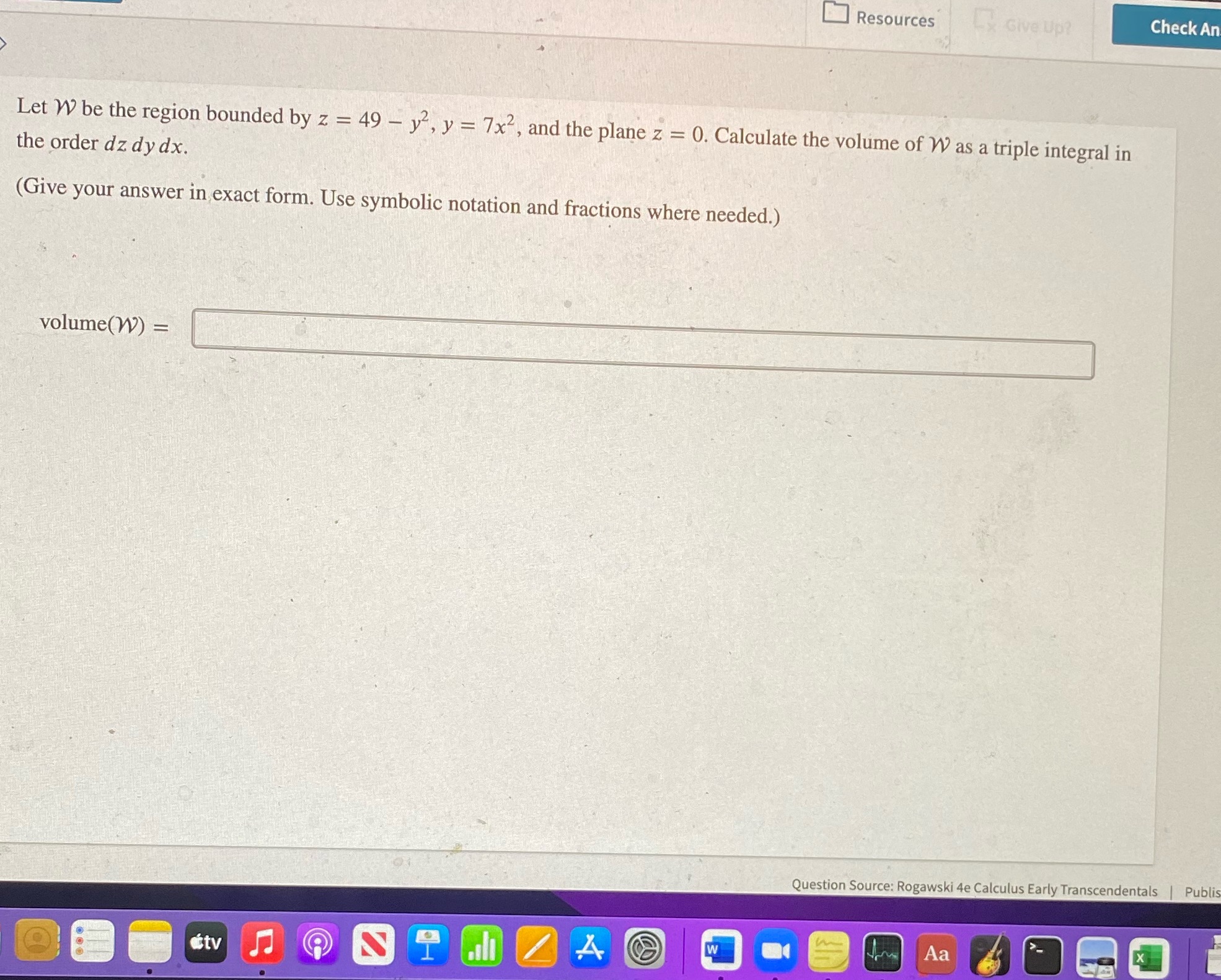 Hello I need help with this problem Resources Ly Give Up? Check
