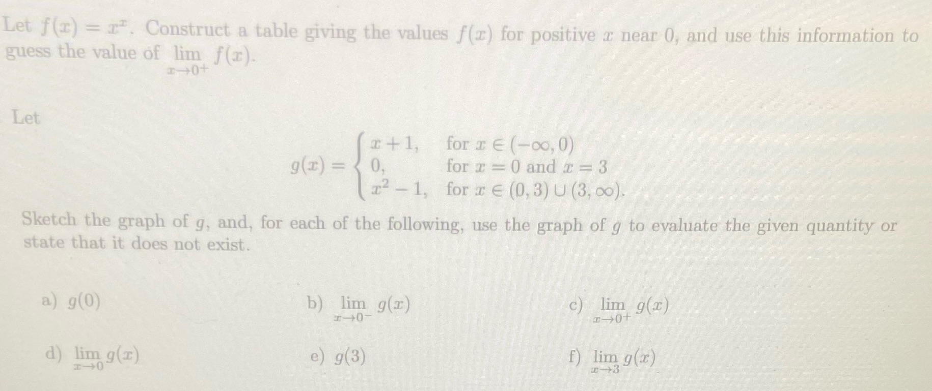  Let f(x) = r. Construct a table giving the values f(r)