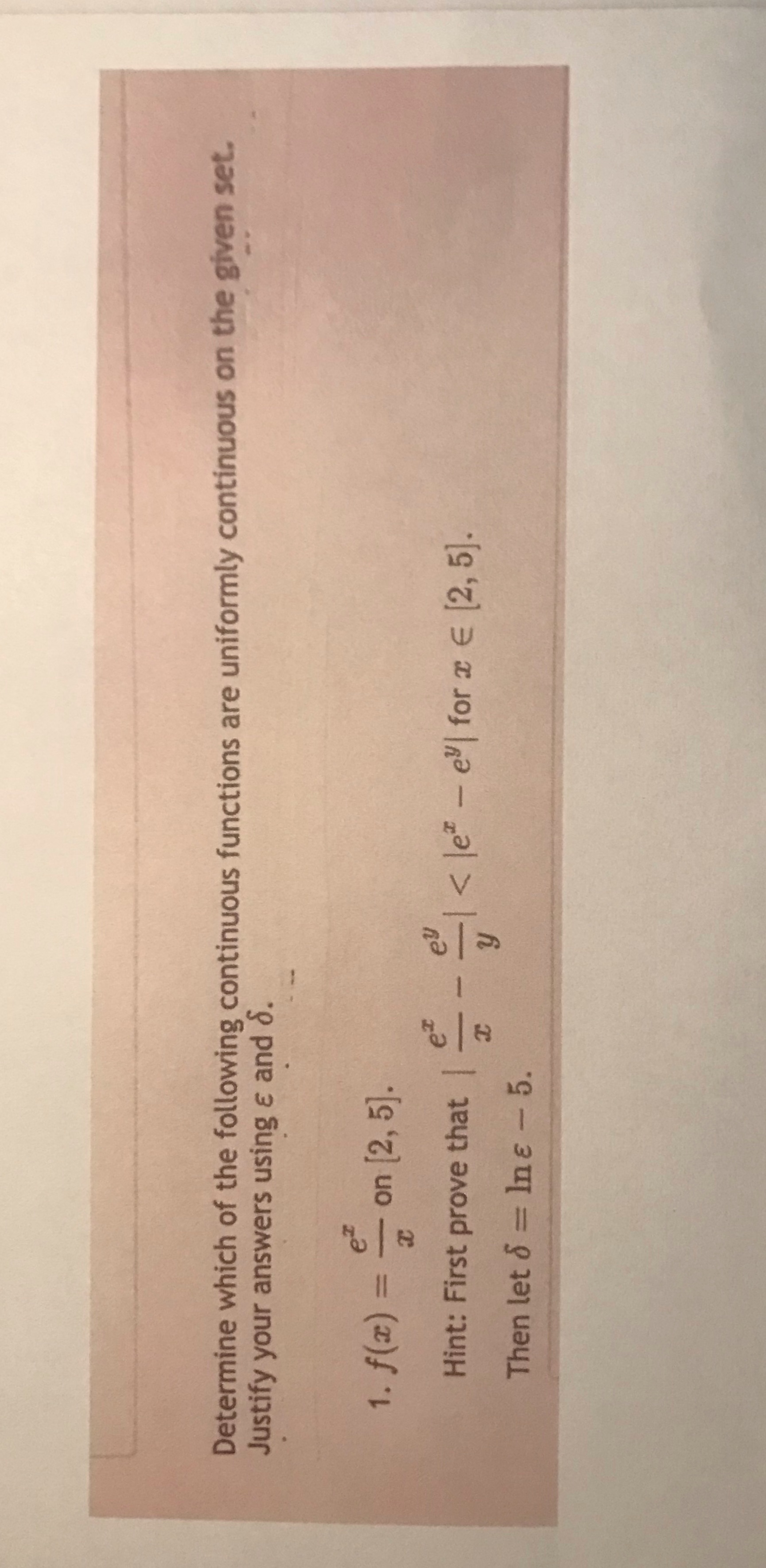 Could someone please help me with this problem Determine which of the