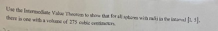 with radii in the interval [1. 5]. there is one with a
