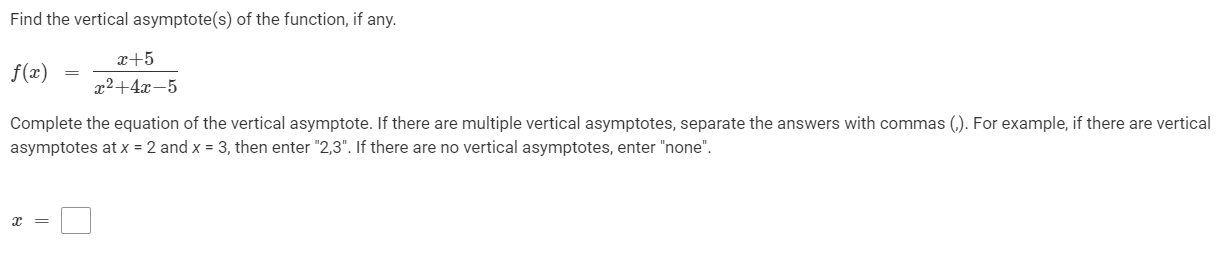 1. Choose the function that best corresponds with the graph below.