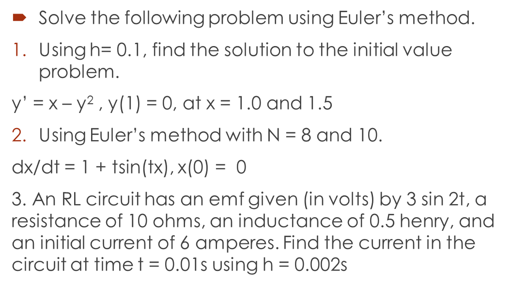 find the solution to the initial value problem. y' = x -