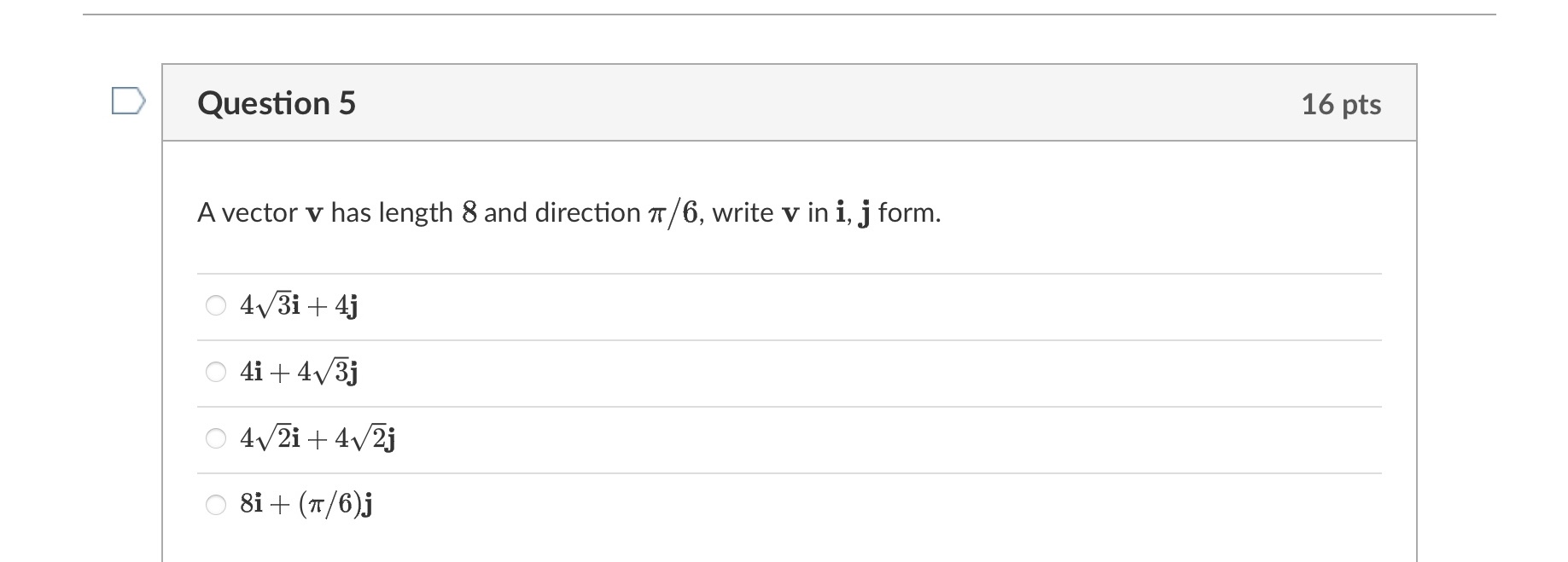 integer 0 0 = 2KT 3 k an integer.D Question 1 16