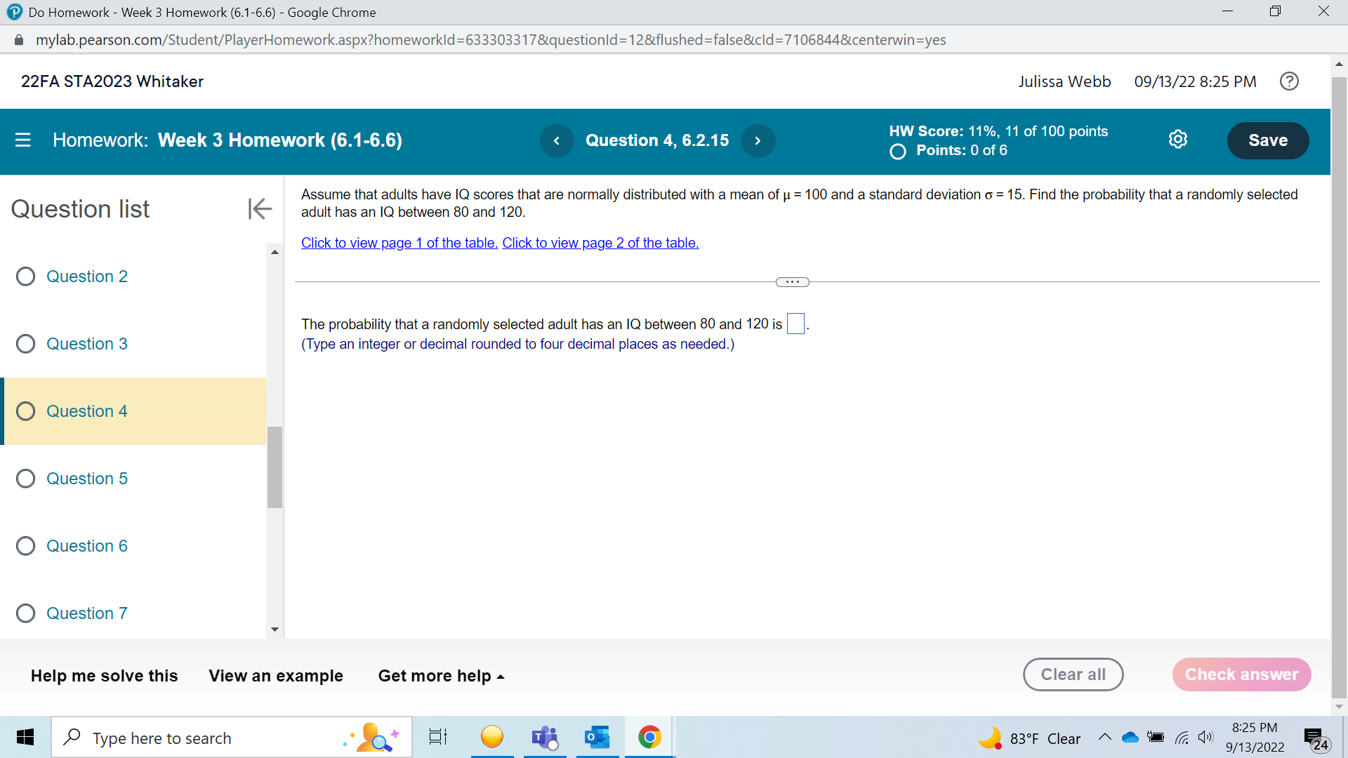 11 of 100 points O Points: 0 of 6 Save K Assume