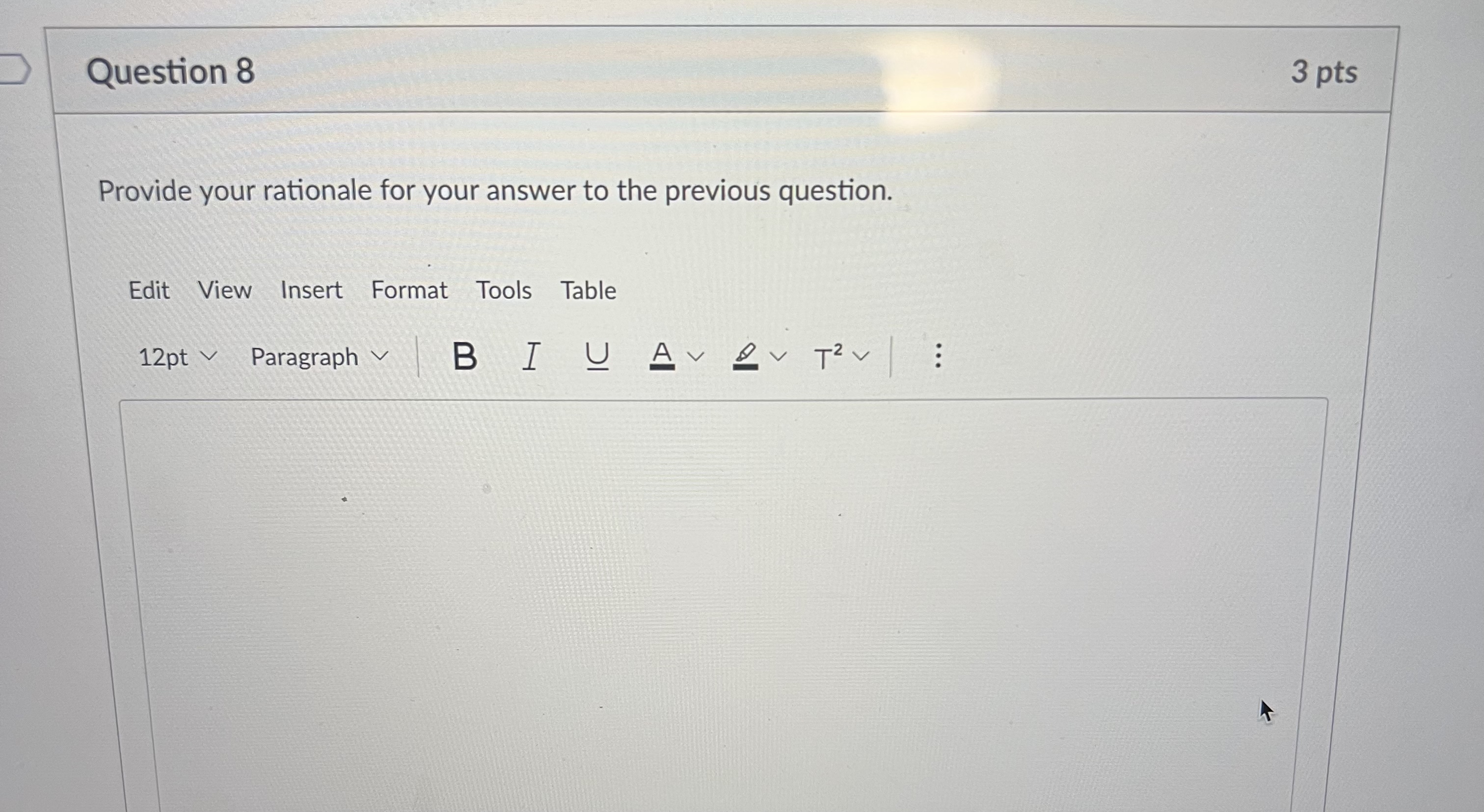 estimates of population parameters. True FalseQuestion 8 3 pts Provide your rationale