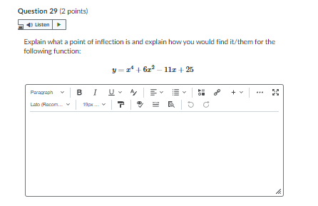 Questim 29 (2 po.nts) Expla.n what a ot IS find following y