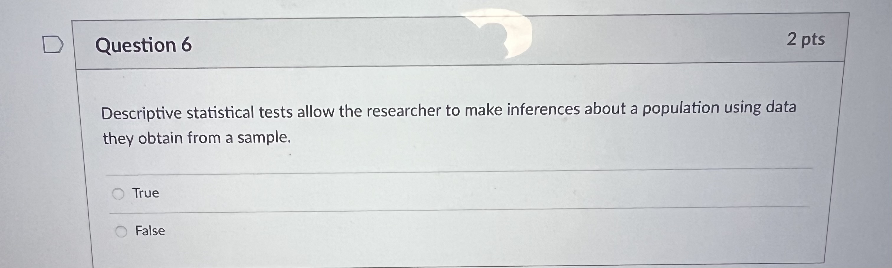 4 2 pts As the magnitude of a test statistic increases, its