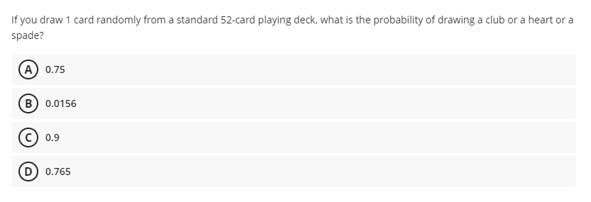 deck, what is the probability of drawing a club or a heart