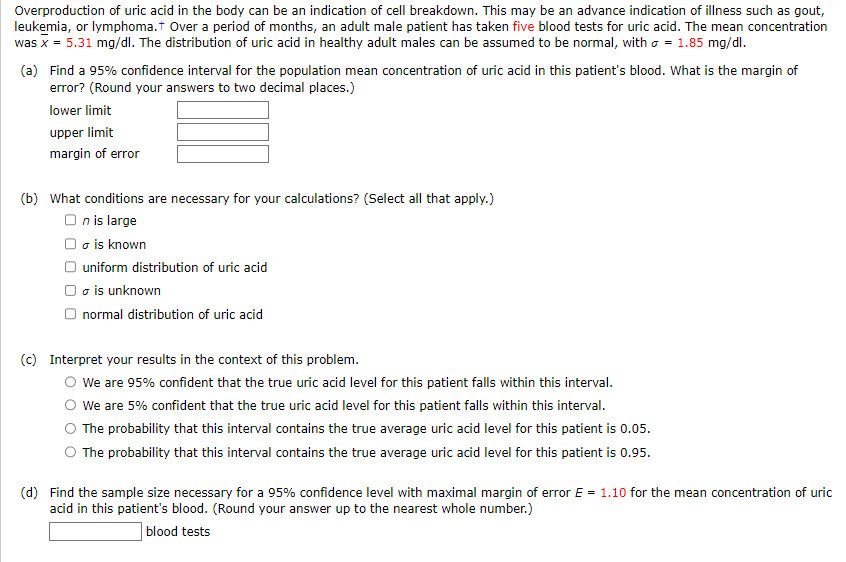 = 0.5416 into the formula below. (Round your answers to four decimal