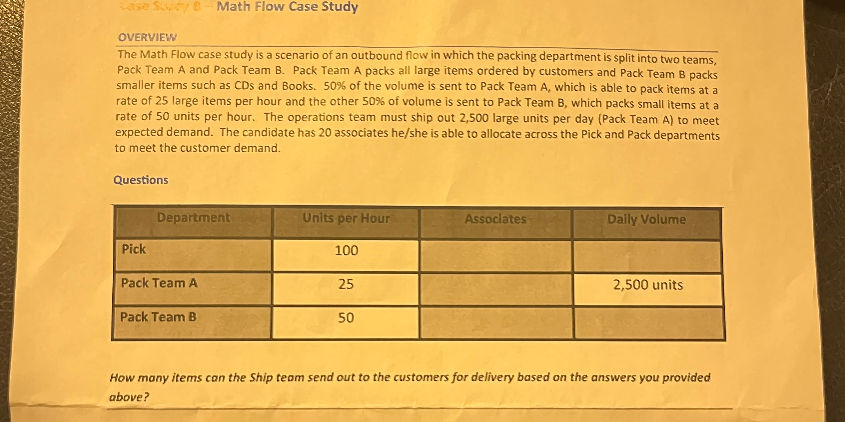 Please help WASP S/ 8 - Math Flow Case Study OVERVIEW The