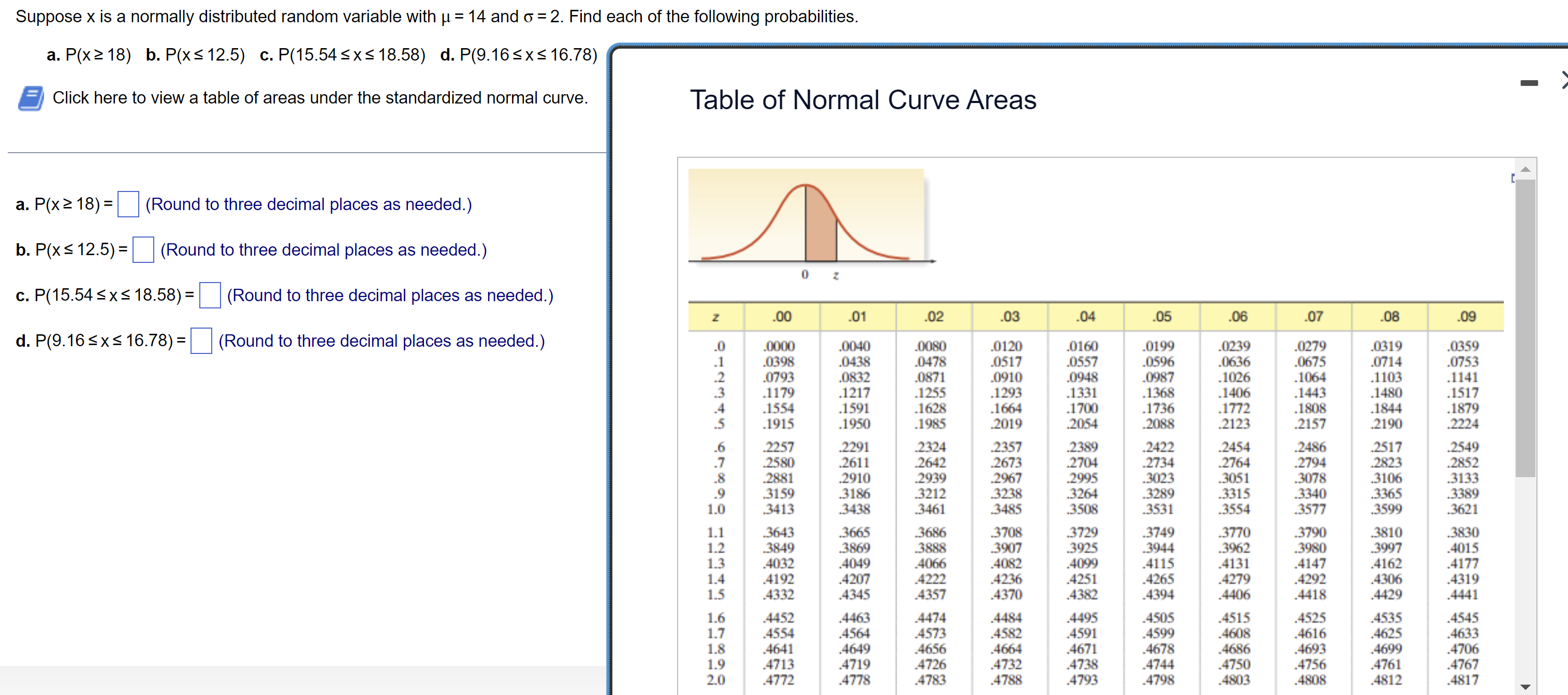  Suppose x is a normally distributed random variable with 11 =