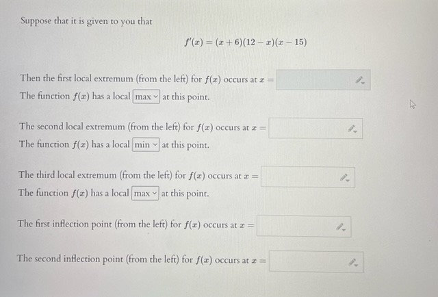 325. (A) Find all critical numbers of f. If there are no