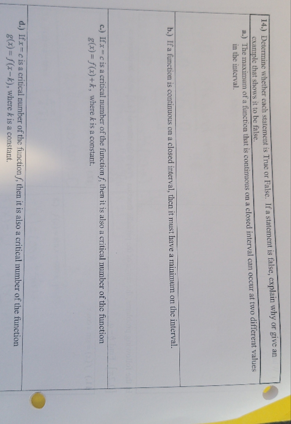 How can you solve the problems? 14.) Determine whether each statement is