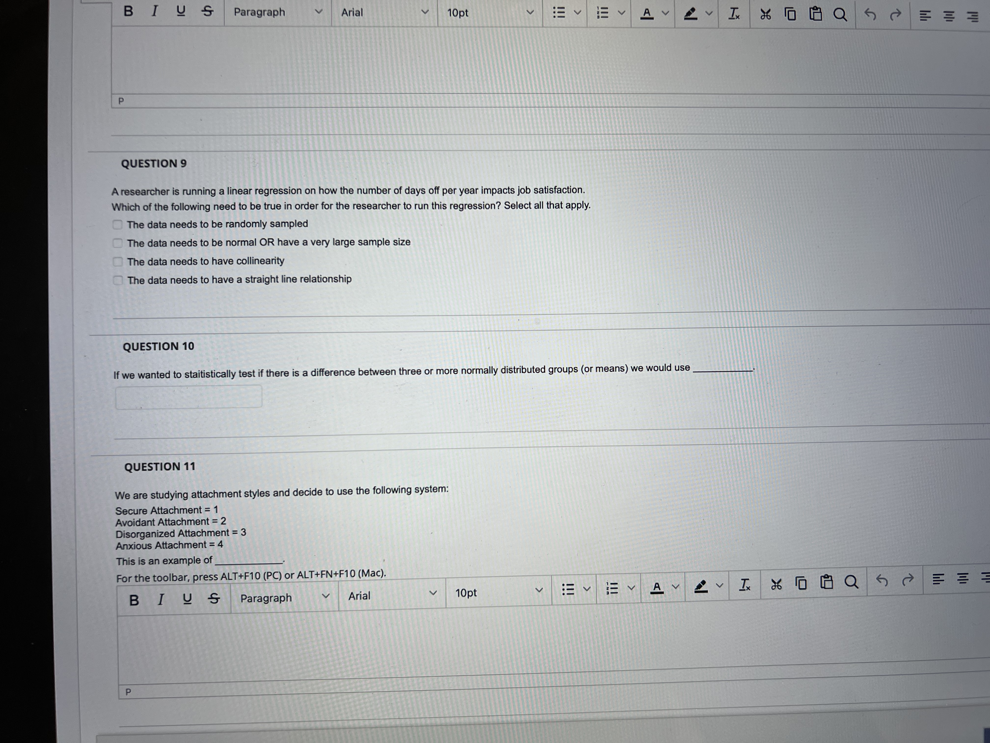 press ALT+F10 (PC) or ALT+FN+F10 (Mac). BIUS Paragraph V Arial 10pt V