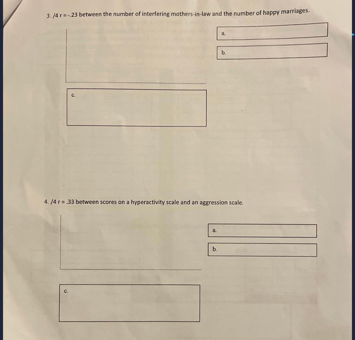 in questions 1-6 (a, b and c). How does your estimate of