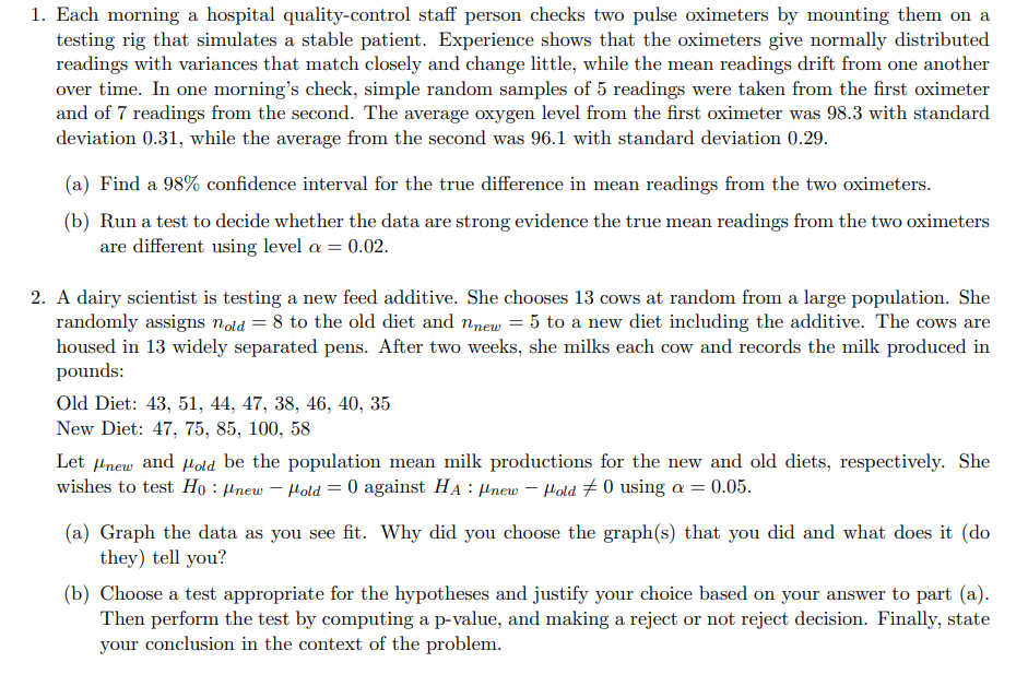 Please provide R code (RStudio is fine for the code editor) 1.