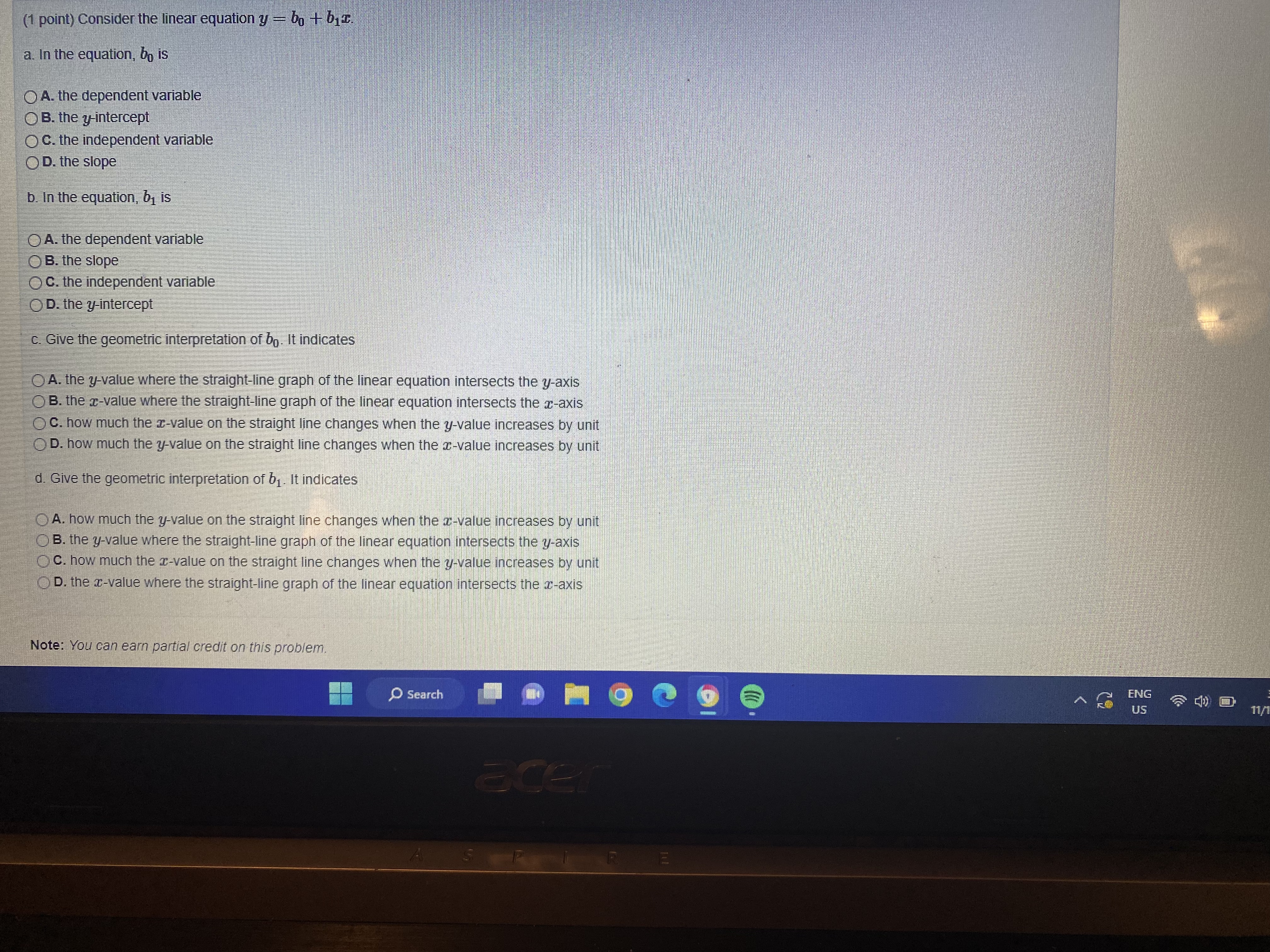 use it to find point estimates y corresponding to z = 3