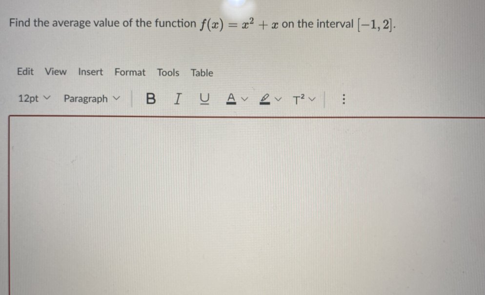 Find the average value of the function f(a) = ac2 +