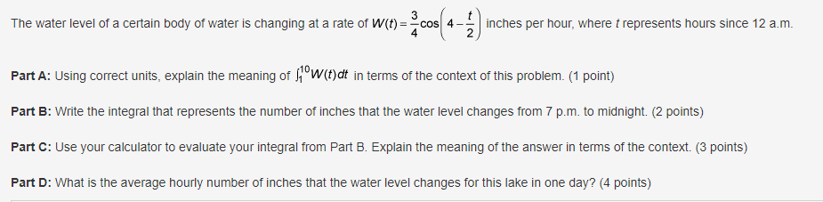 and B shown in the graph: Part A: Discuss the limits of