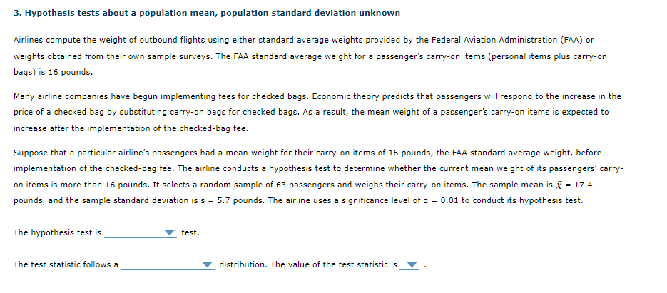 Airlines compute the weight of outbound flights using either standard average weights