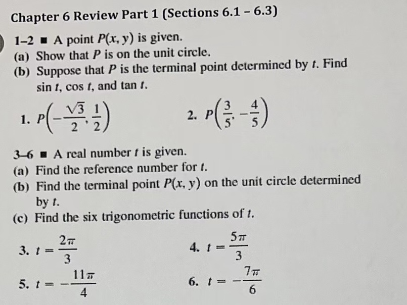 A point P(x, y) is given. (a) Show that P is on