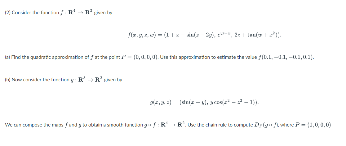  (2) Consider the function f : R* -> R* given by