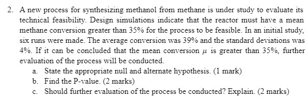 2. A new process for synthesizing methanol from methane is under
