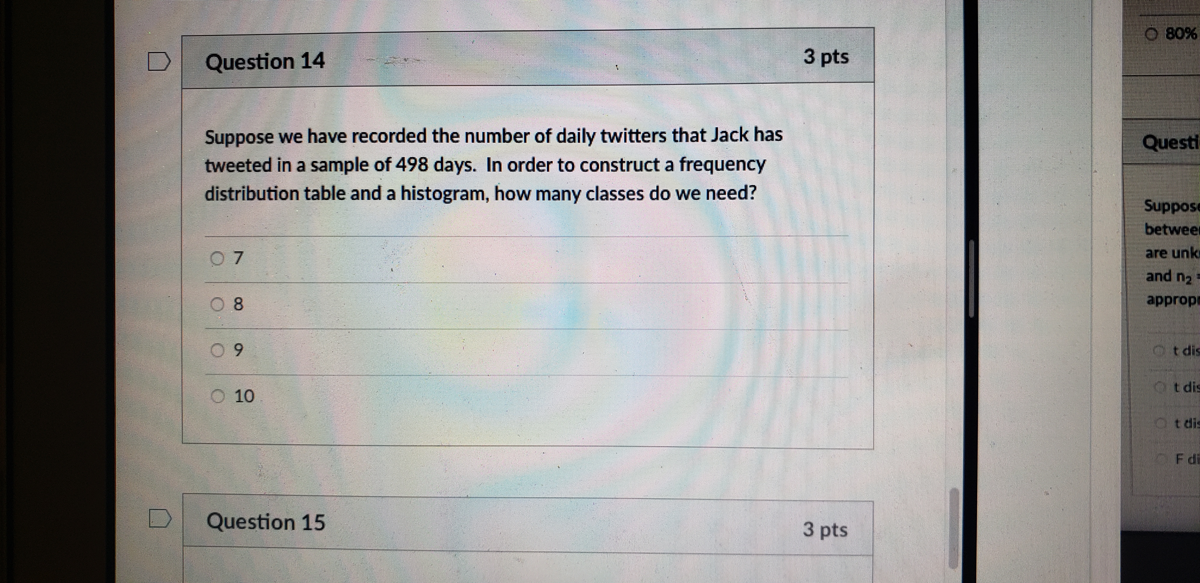 Supp betw O 15 are U and O 24 appr 360 720