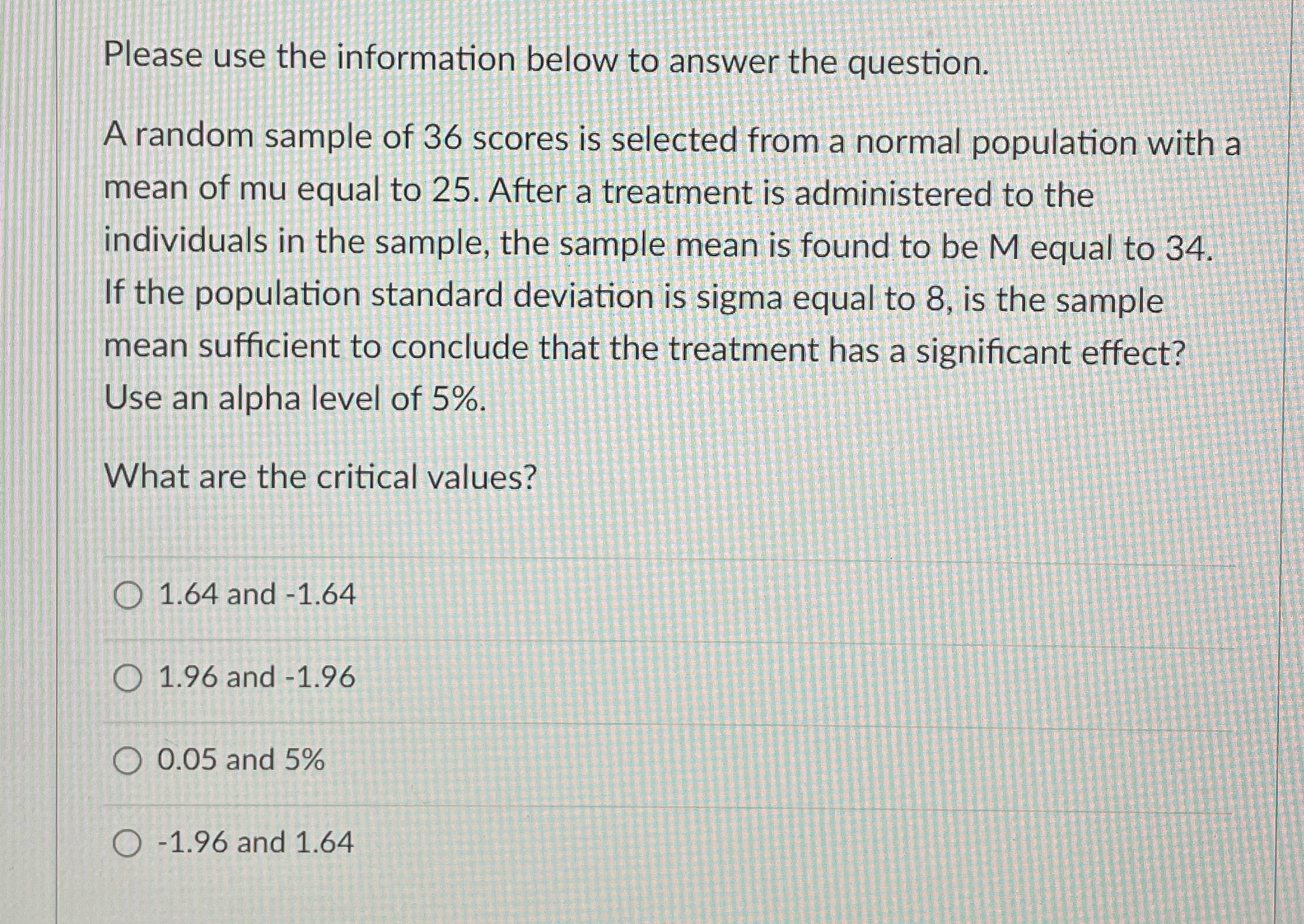  Please use the information below to answer the question. A random