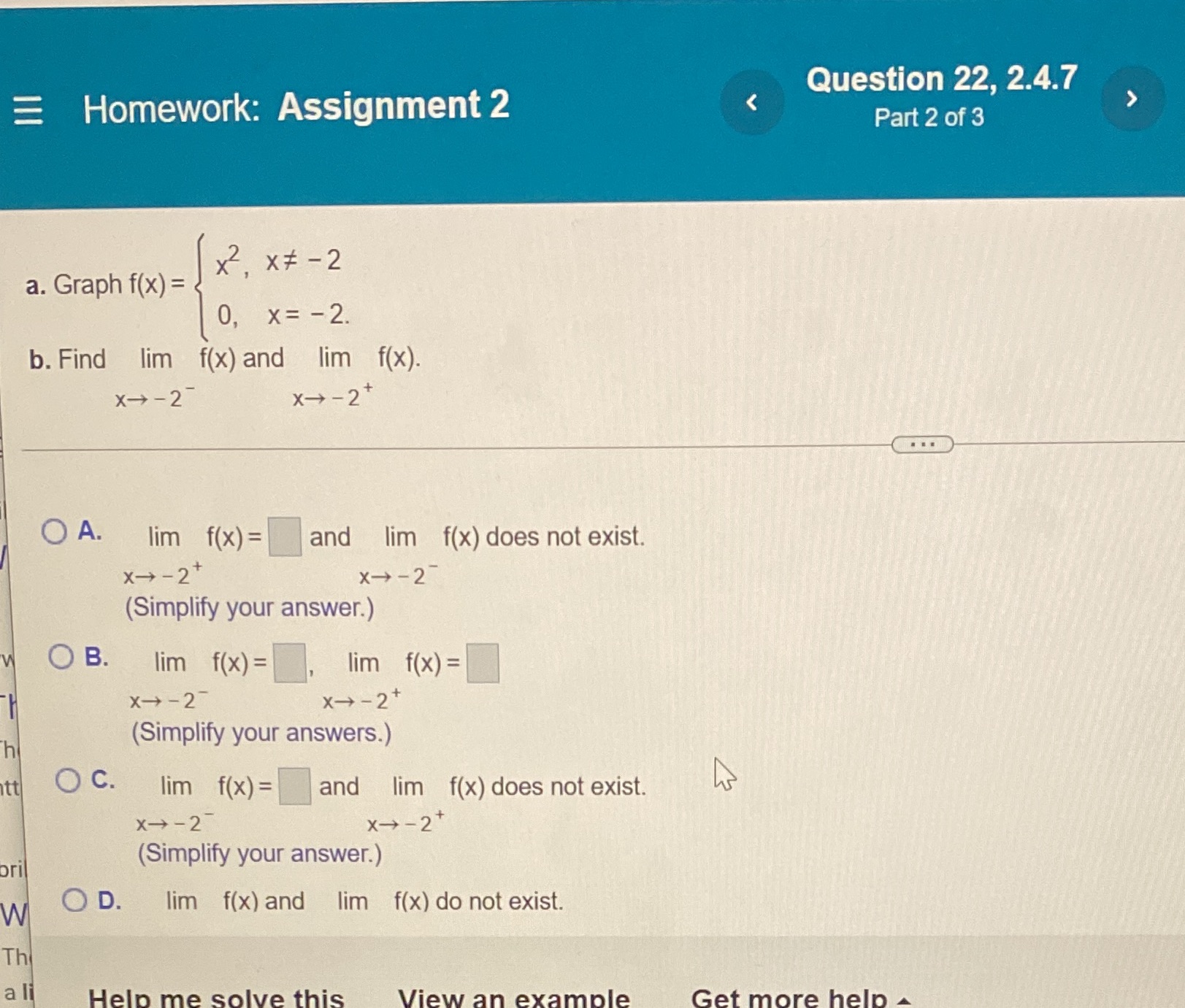 Question 22, 2.4.7 E Homework: Assignment 2 Part 2 of 3