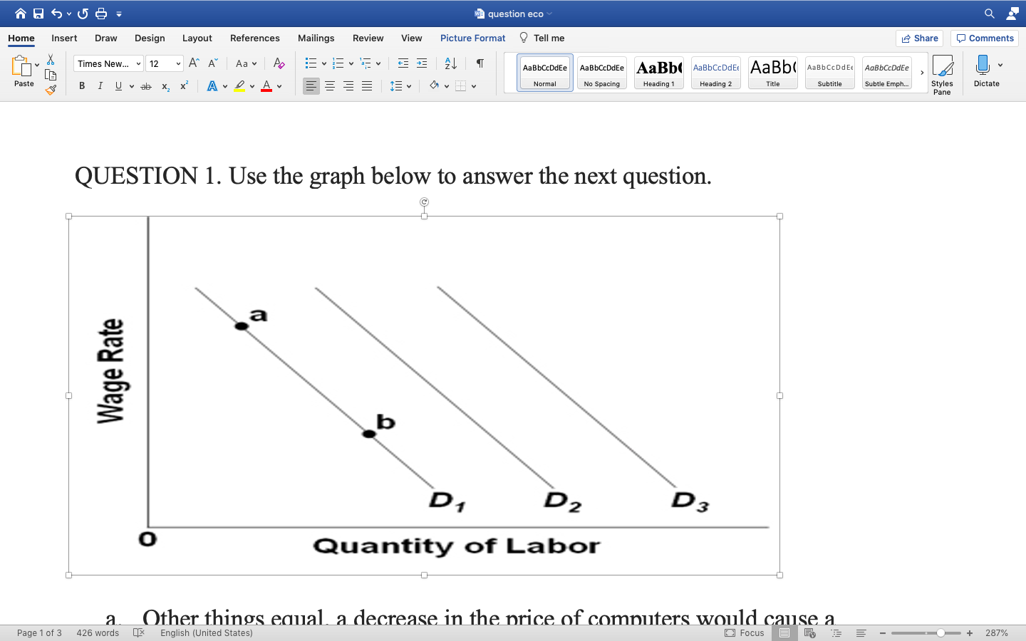 QUESTION 1. Use the graph below to answer the next question.( PLEASE
