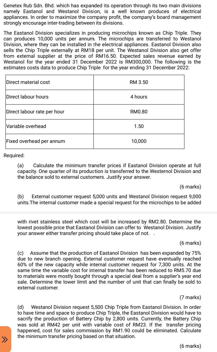 Genetex Rub Sdn. Bhd. which has expanded its operation through its