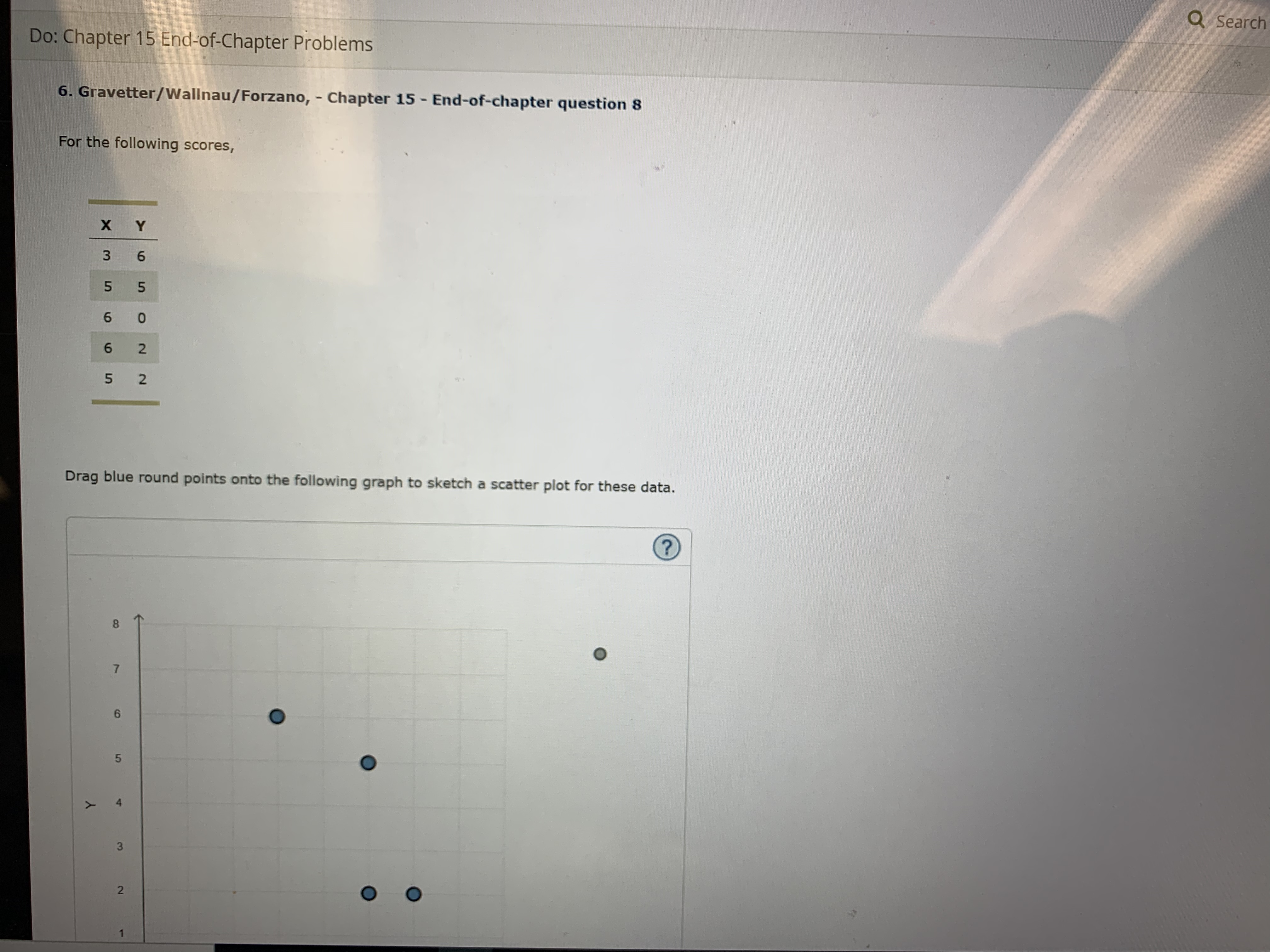 Q Search Do: Chapter 15 End-of-Chapter Problems 6. Gravetter/Wallnau/Forzano, - Chapter