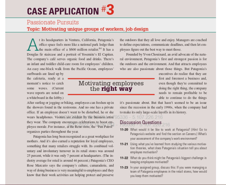 Please read this case and answer the 4 questions below. The second