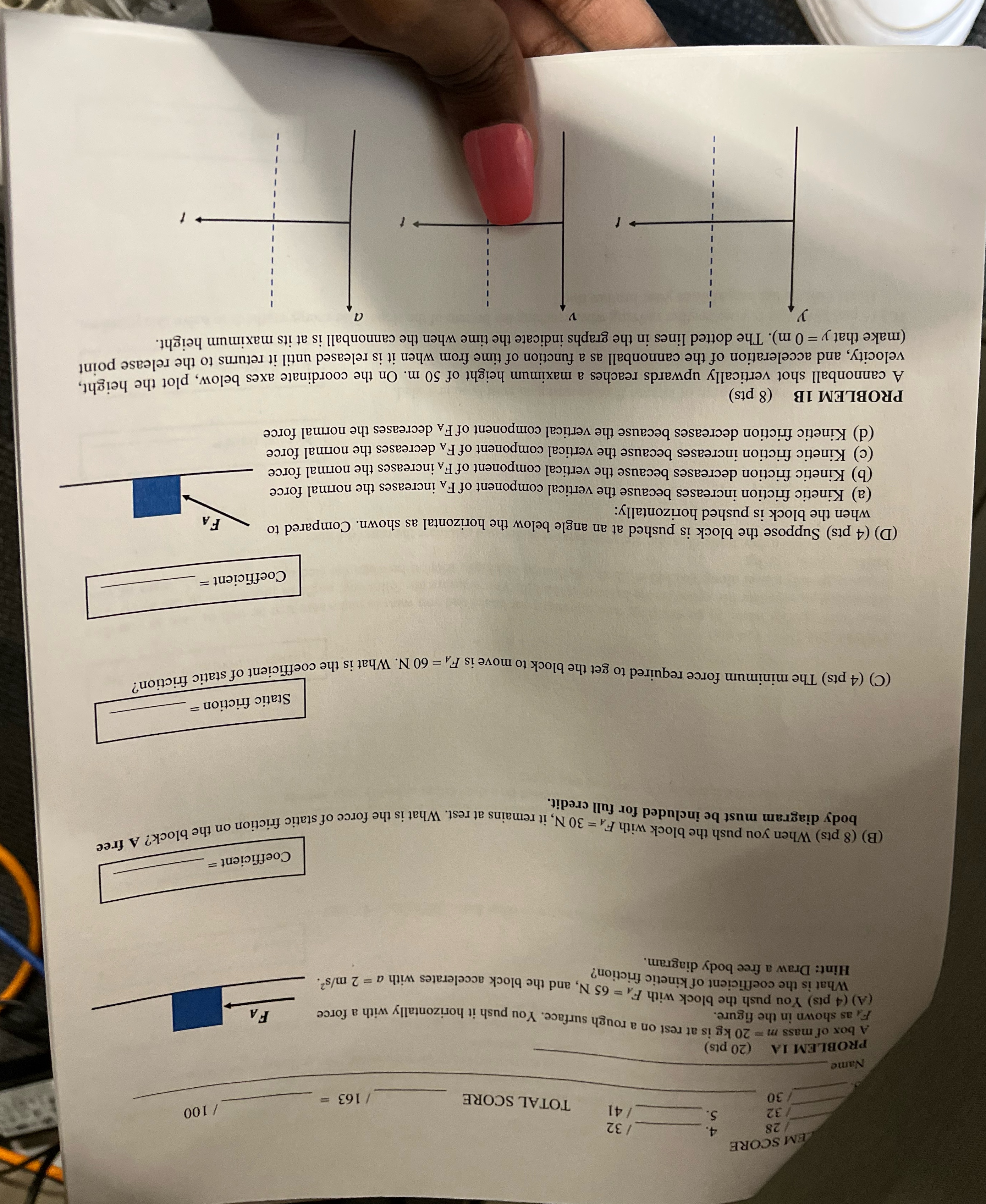 Please answer everything that is on this page EM SCORE 28 32