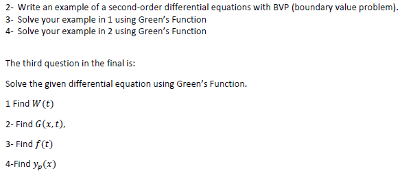 it using: 5 points 1 Separation of variables, 2 integrating factor. 3