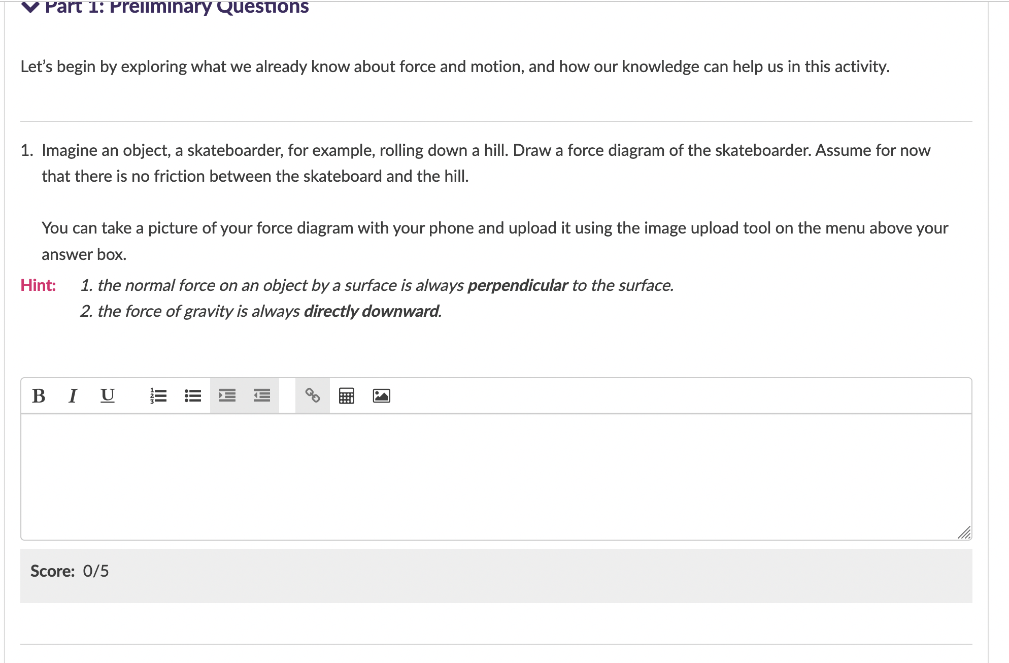 Part 1: Preliminary Questions Let's begin by exploring what we already