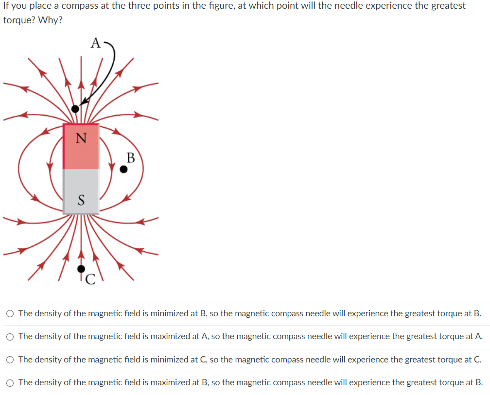 1. If you place a compass at the three points in the