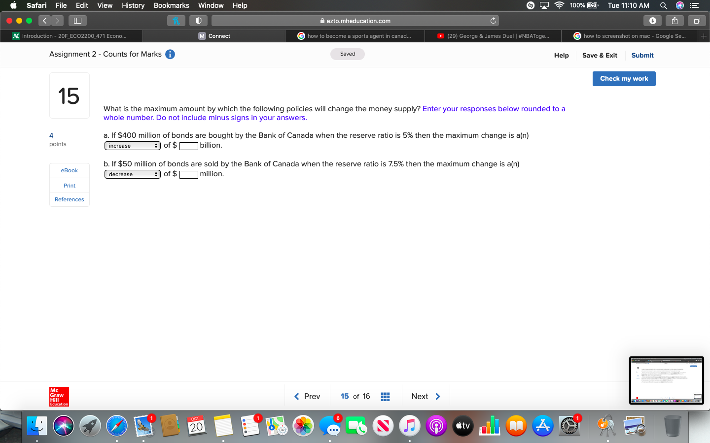 Just need the calculated answer no work need to be showed i