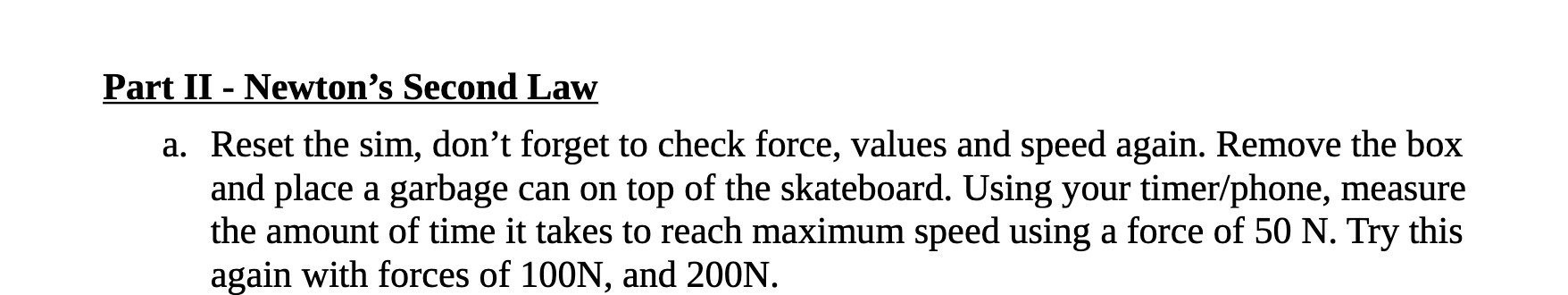 forget to check force, values and speed again. Remove the box and