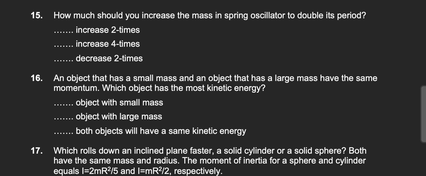  How much should you increase the mass in spring oscillator to