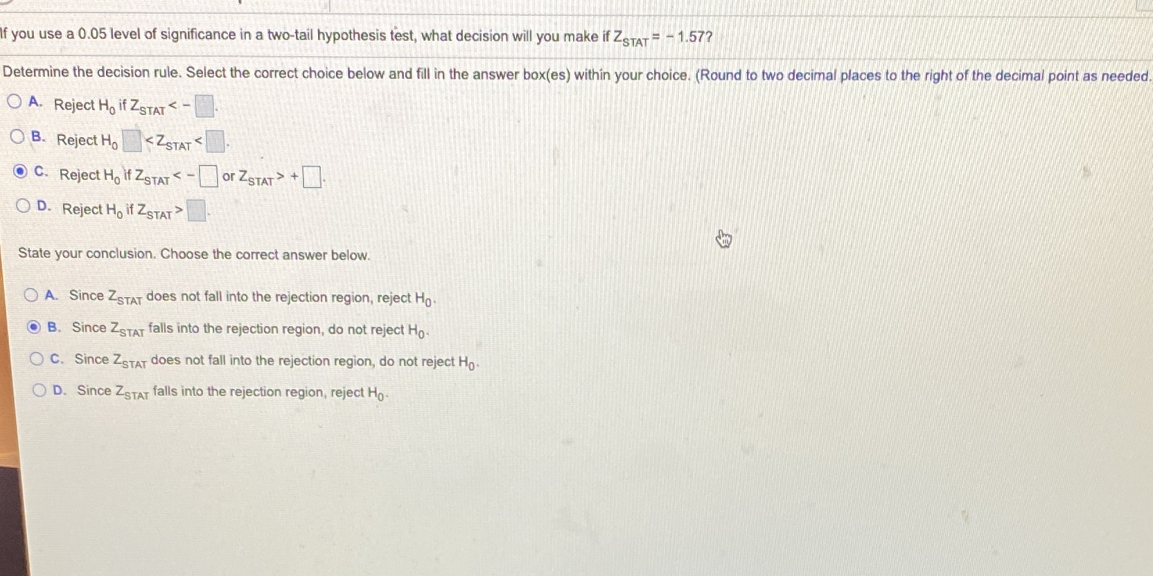 Please help with all ! If you use a 0.05 level of