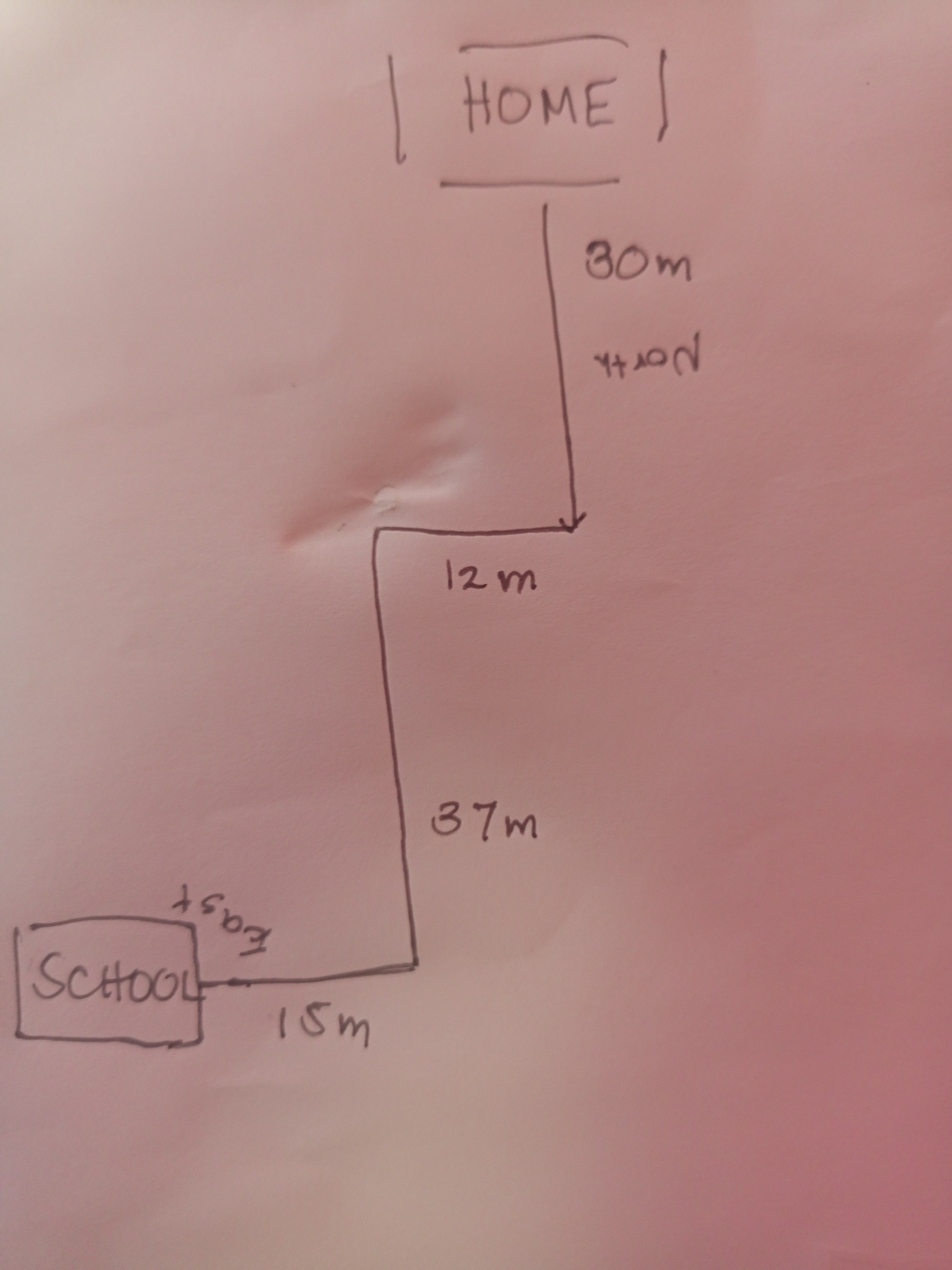 a beautiful output(north will be on where you are facing going out
