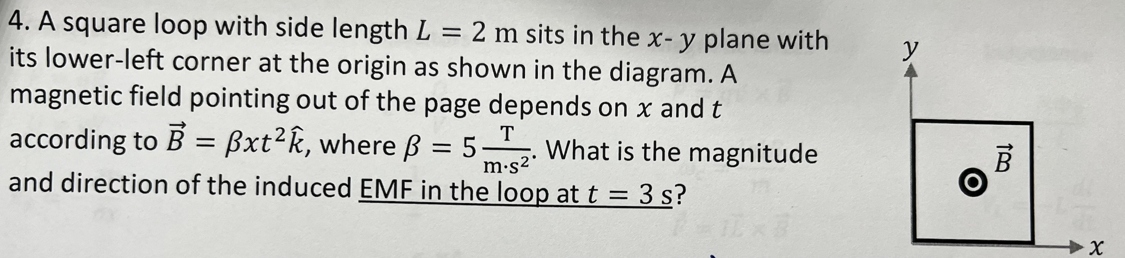 1. An inductor L = 25 mH has a current that depends