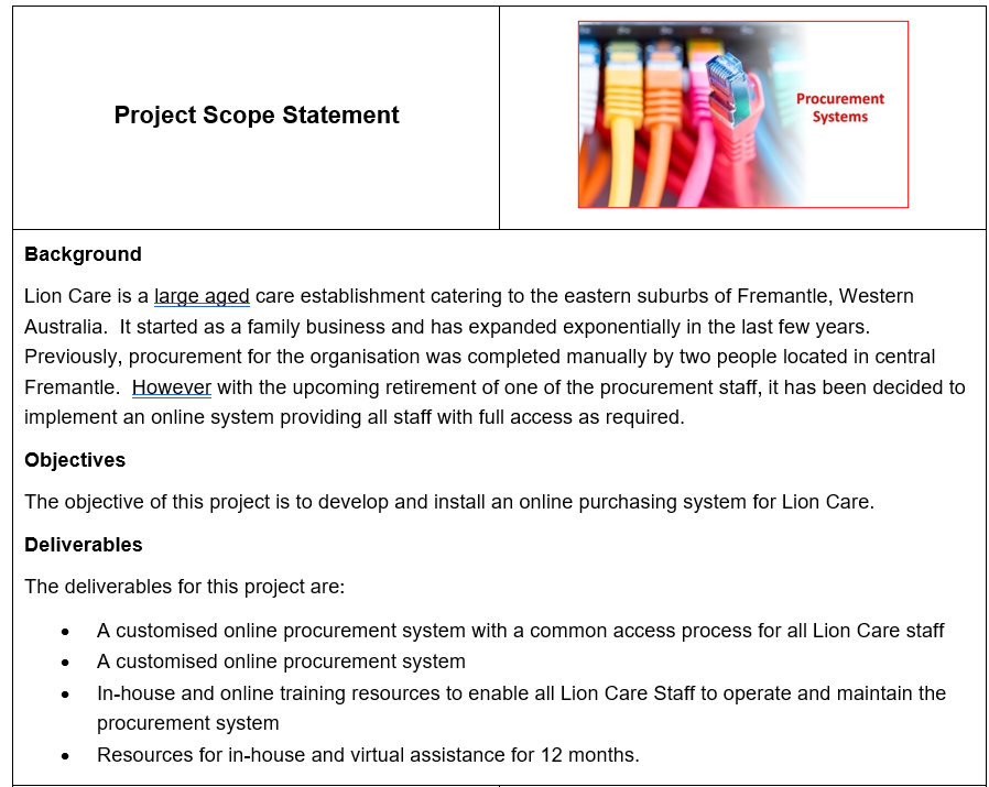 are testing standards and acceptance activities which they are required to perform.Procurement