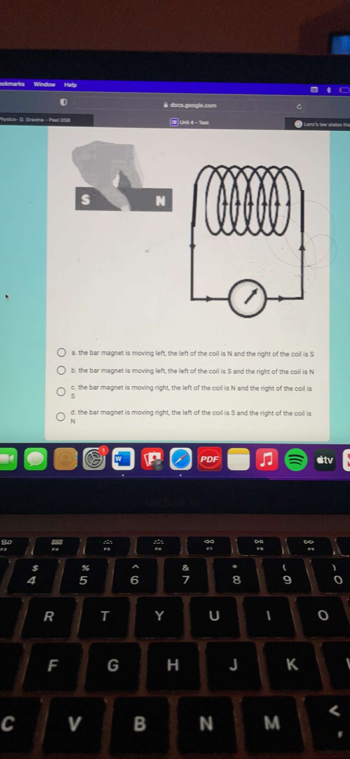  marks Window Help docs.google.com C mysics- D. Gravina - Peel DSa